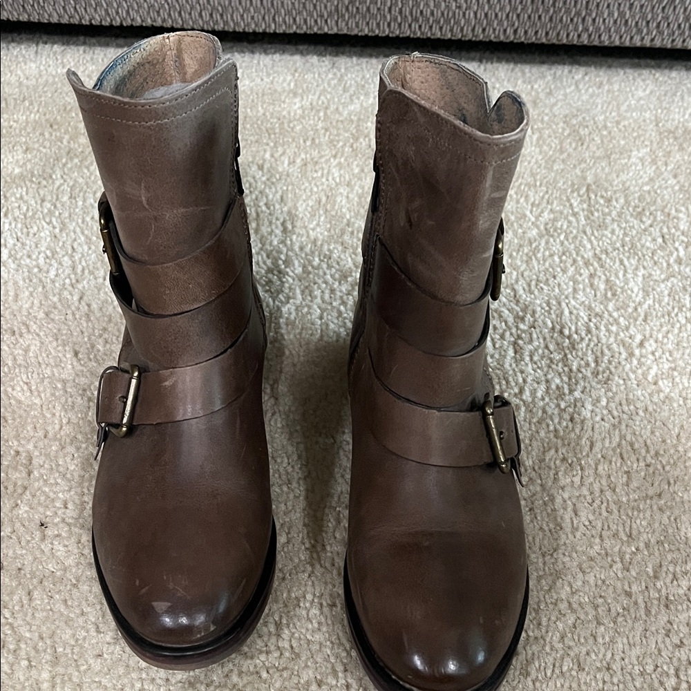 Treasure & Bond Dark Brown Moto Boots